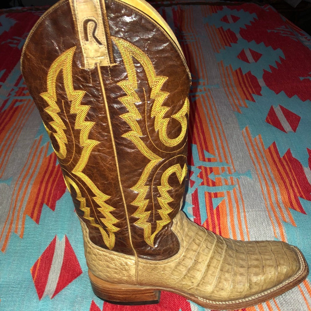 Rod Patrick Men’s Crocodile Cowboy Boots